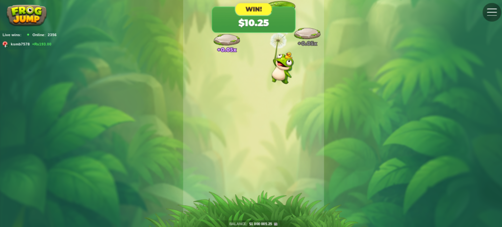 Frog Jump hry v kasinu