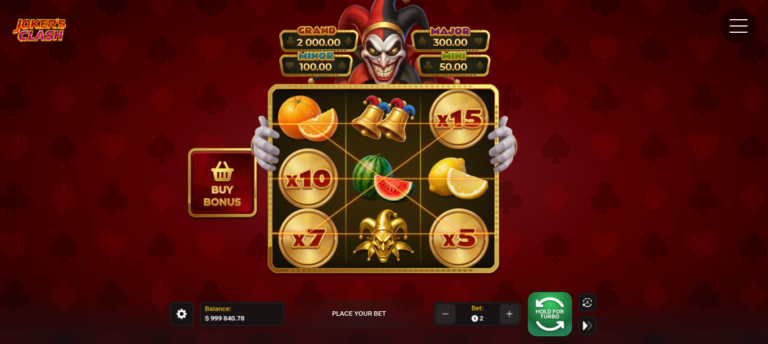 Jocker's Clash - registrace do hry v kasinu a recenze