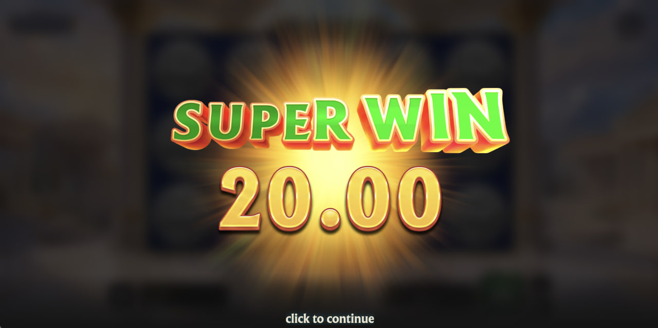 Obrazovka Super Win v automatu Zeus Flip s chrámem v pozadí